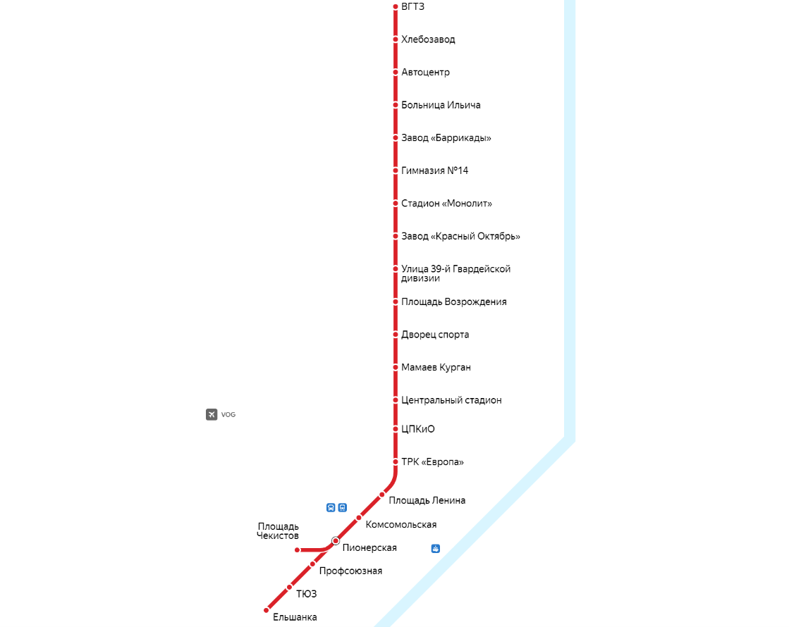 Карта города Волгоград